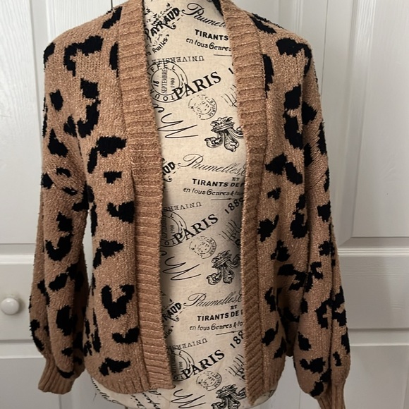 Abercrombie cheetah cardigan - Picture 4 of 4